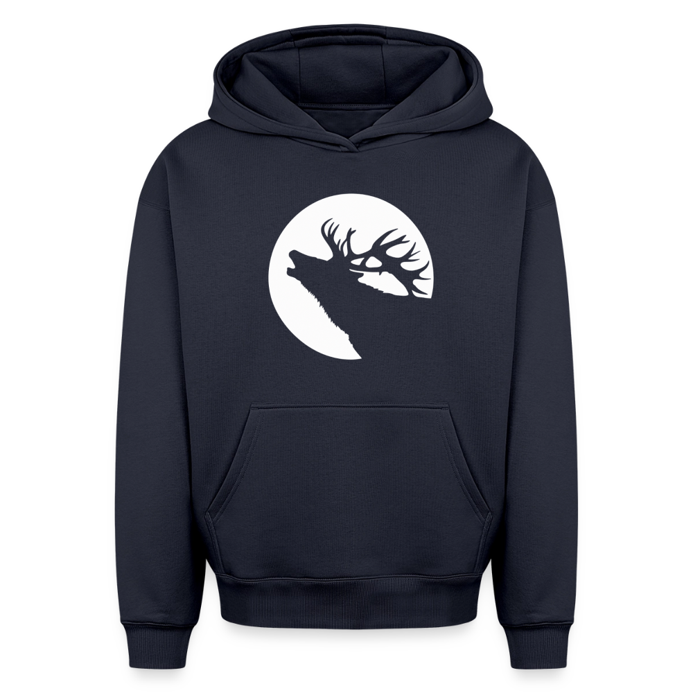 Hirsch Oversized Heavyweight Hoodie - Navy