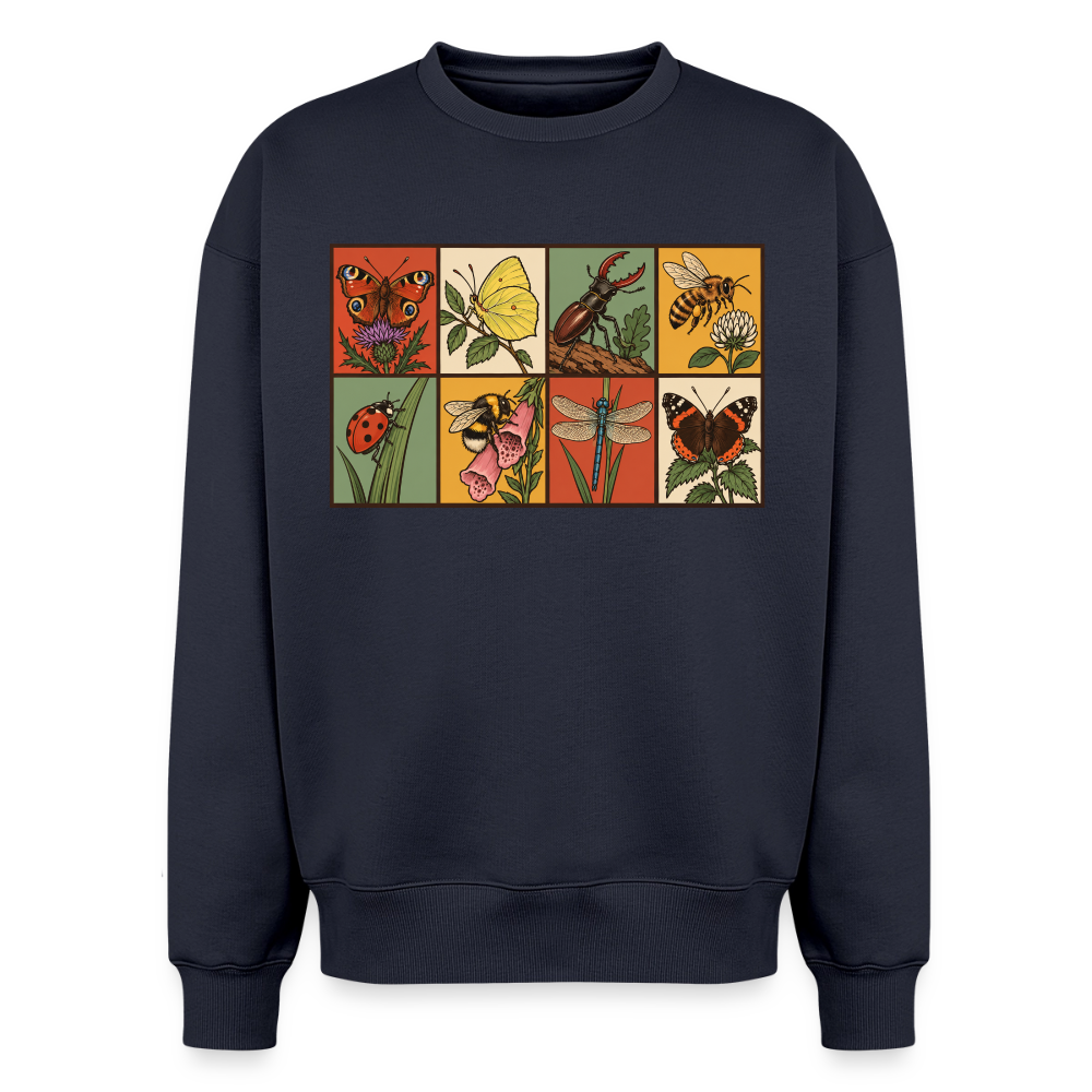 Insekten der Natur Oversized Heavyweight Sweater - Navy