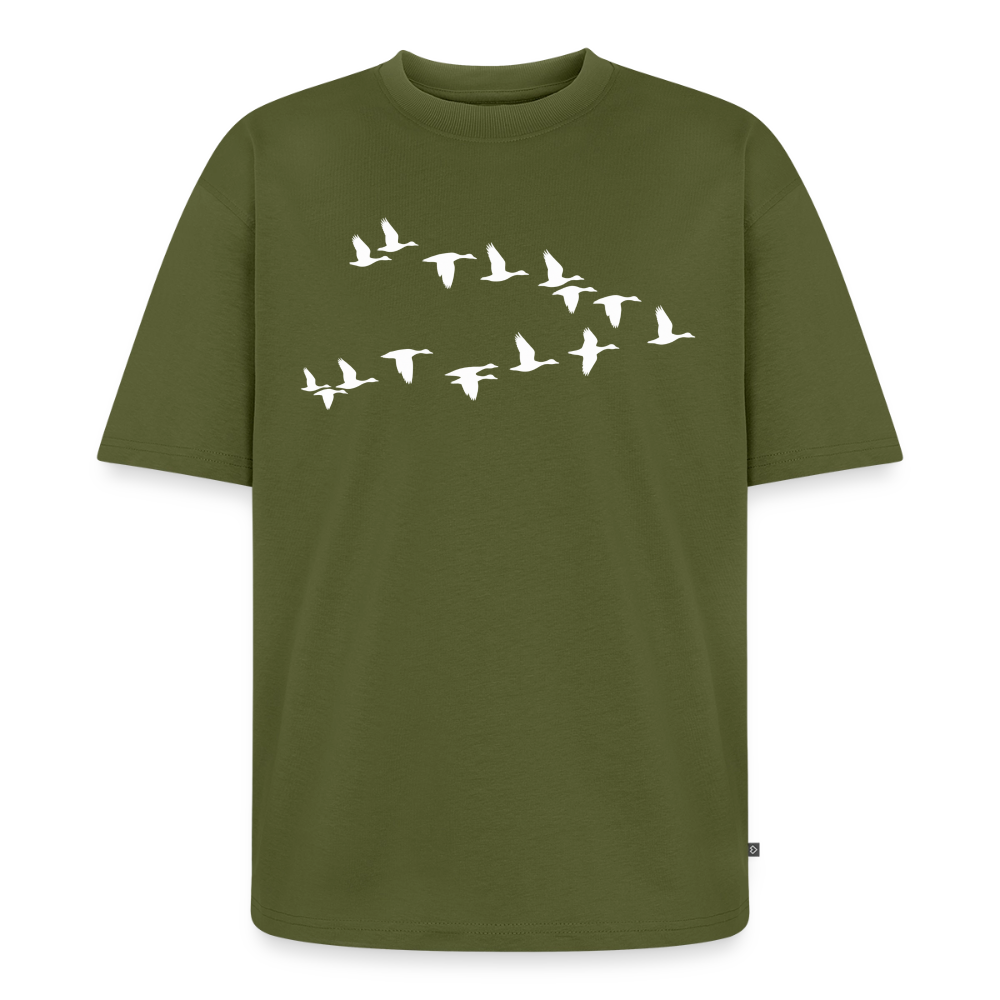 Wildgänse Premium Oversized Bio T-Shirt - Khaki