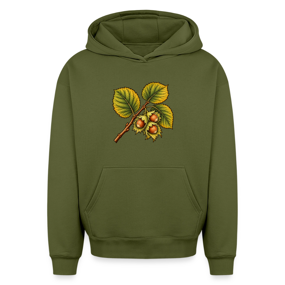 Hasel  Oversized Heavyweight Hoodie - Khaki