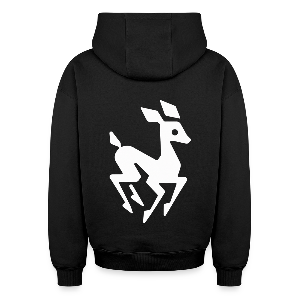 Reh Oversized Heavyweight Hoodie - Schwarz