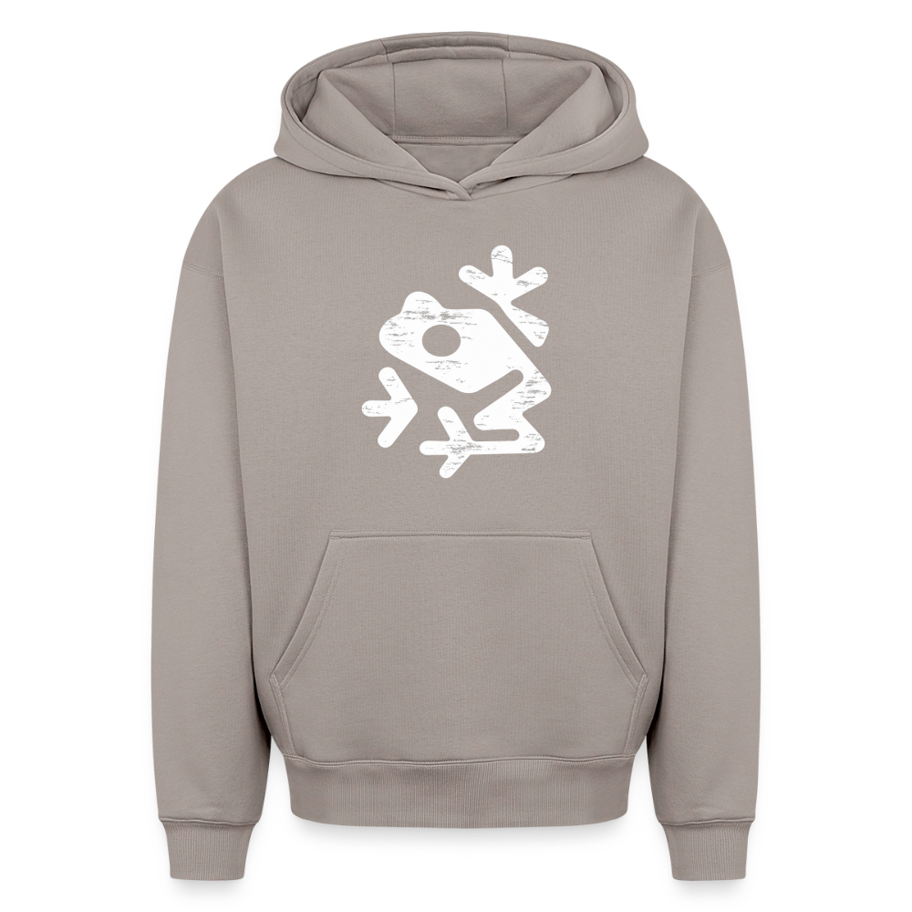 Frosch  Oversized Heavyweight Hoodie - Taupe