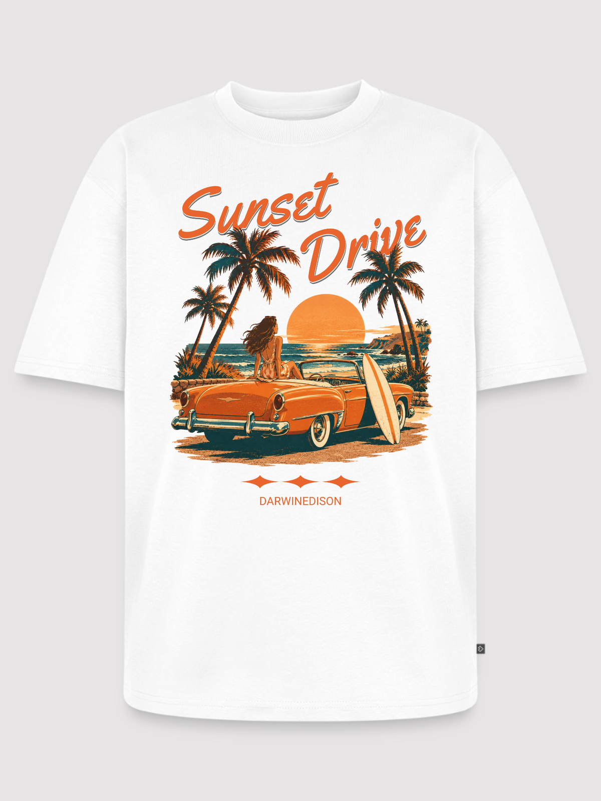 Sunset Drive Oversized Bio T-Shirt